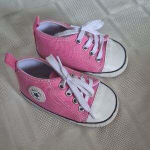 Pink Canvas Kids Sneakers